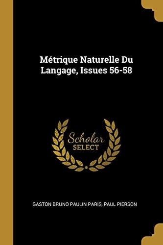Métrique Naturelle Du Langage, Issues 56-58