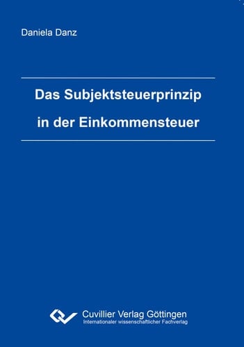 Das Subjektsteuerprinzip in der Einkommensteuer