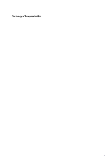 Sociology of Europeanization