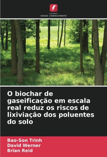 O biochar de gaseificação em escala real reduz os riscos de lixiviação dos poluentes do solo (Portuguese Edition)