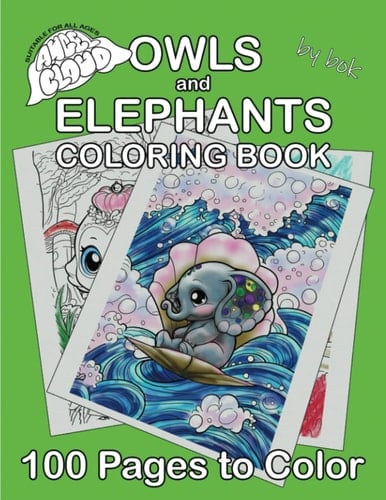 Owls and Elephants coloring book: All Ages, Kids, and Adults