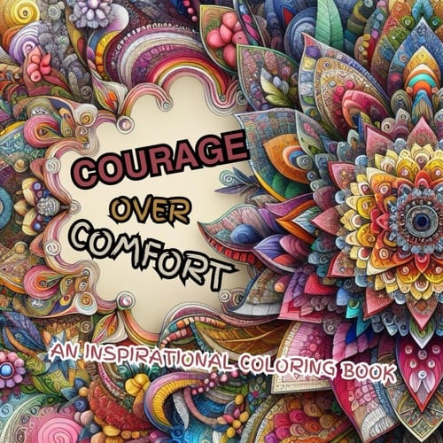 An Inspirational Coloring Book: 50 uplifting quotes artfully paired with floral patterns, a collection of calming positive affirmations tailored for both adults and teens