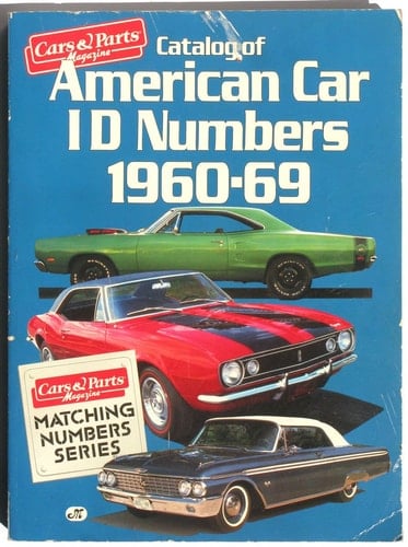 Catalog of American Car ID Numbers, 1960-1969
