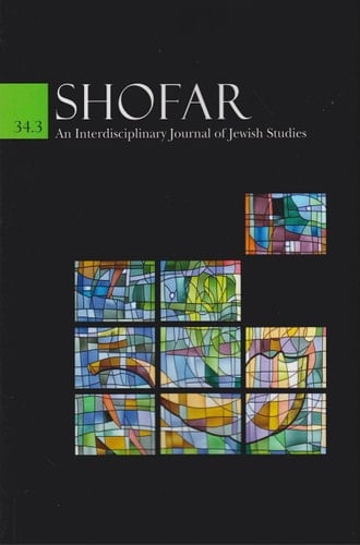 Shofar An Interdisciplinary Journal of Jewish Studies