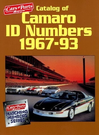 Catalog of Camaro I.D. Number, 1967-1993
