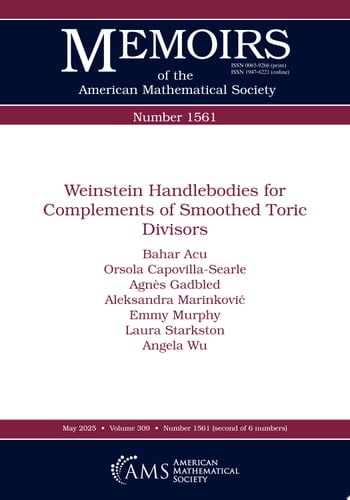 Weinstein Handlebodies for Complements of Smoothed Toric Divisors