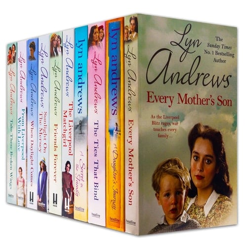 Lyn Andrews Collection 10 Books Set (Take These Broken Wings, From Liverpool with Love, When Daylight Comes, Friends Forever, The Ties That Bind and MORE!)