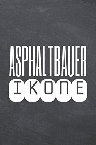 Asphaltbauer Ikone: Asphaltbauer Punktraster Notizbuch, Notizheft oder Schreibheft - 110 Seiten A5 - Büro Equipment & Zubehör - Lustiges Geschenk zu Weihnachten oder Geburtstag (German Edition)