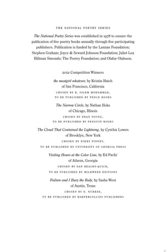 The Cloud That Contained the Lightning Poems about the enduring and yet-to-be reconciled legacy of nuclear weapons, from the cofilmaker of the widely acclaimed documentary Bully
