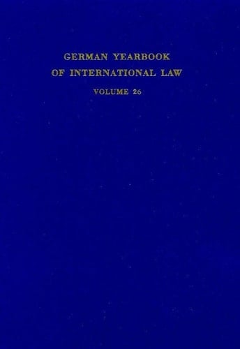 German Yearbook of International Law / Jahrbuch für Internationales Recht