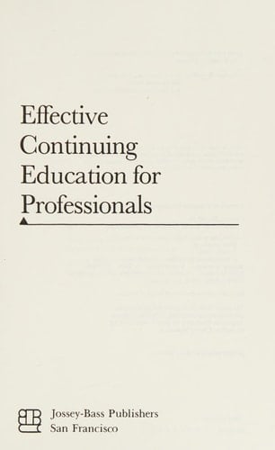 Effective Continuing Education