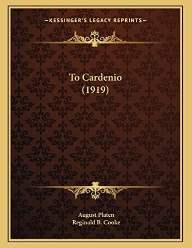 To Cardenio (1919)