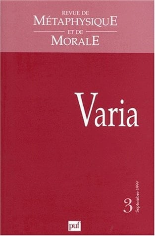 VARIA N°3 SEPTEMBRE 1999