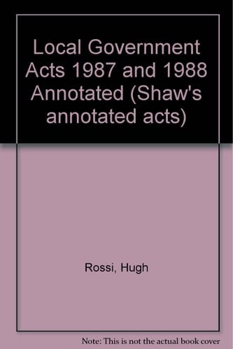 Local Government Acts 1987 & 1988