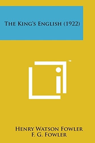 The King's English (1922)