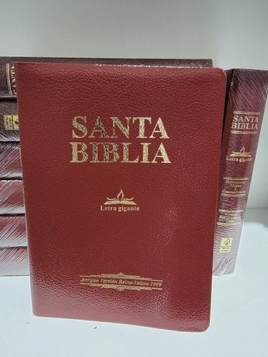 Santa Biblia 1909 Letra Gigante Version Antigua Vino Con Indice