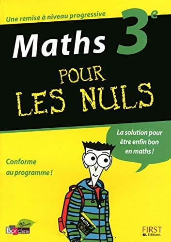 Maths 3e pour les nuls