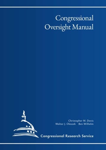Congressional Oversight Manual