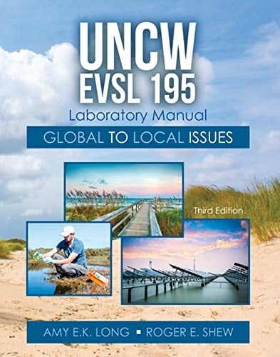 UNCW EVSL 195 Laboratory Manual Global to Local Issues