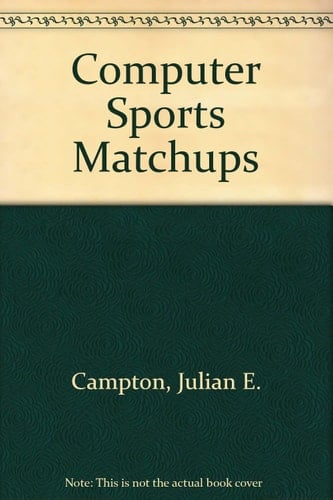 Computer Sports Matchups