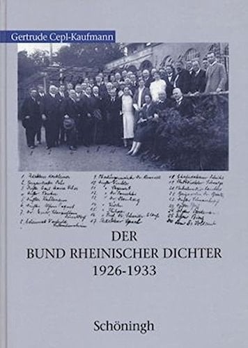 Der Bund Rheinischer Dichter 1926-1933 (German Edition)