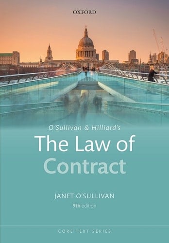 O'Sullivan & Hilliard's The Law of Contract
