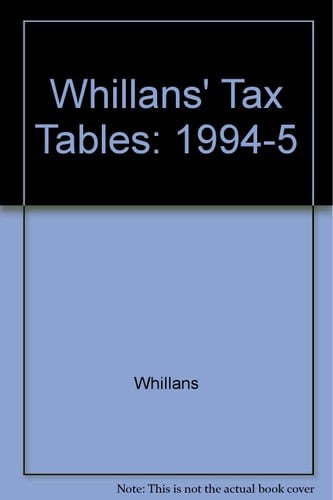 Whillan's Tax Tables, 1994-1995