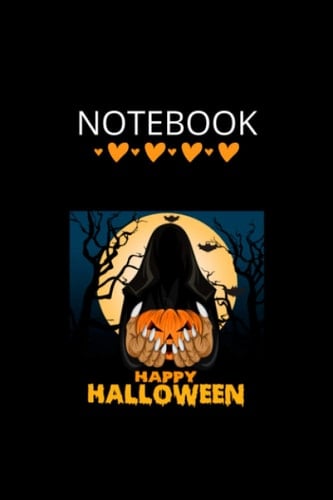 NoteBook: Halloween Gif for Halloween Halloween Cover|6x9|Wide-Ruled|-120page Perfect Gift for Halloween Thanksgiving or Fall Holiday| Use ... Ideas School To-Do-List Creative Ideas