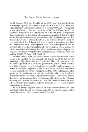 The South China Sea Arbitration