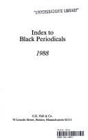 Index to Black Periodicals, 1988