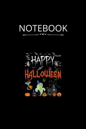 NoteBook: Happy Halloween Funny Vinage Ugly Halloween Sweaer Gif Halloween Cover|6x9|Wide-Ruled|-120page Perfect Gift for Halloween Thanksgiving or ... ... Ideas School To-Do-List Creative Ideas
