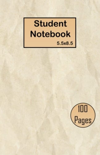 Composition College Notebook | For Students and Teachers Notebook 5,5x8,5 | 100 pages | Ruled notebook | School Supplie
