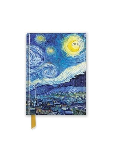 Vincent Van Gogh - Sternennacht - Taschenkalender 2025 Original Flame Tree Publishing-Pocket Diary [Taschenkalender]