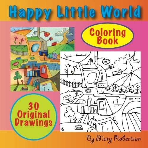 Happy Little World Coloring Book