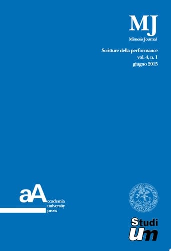 Mimesis Journal vol. 4, n. 1 Scritture della performance