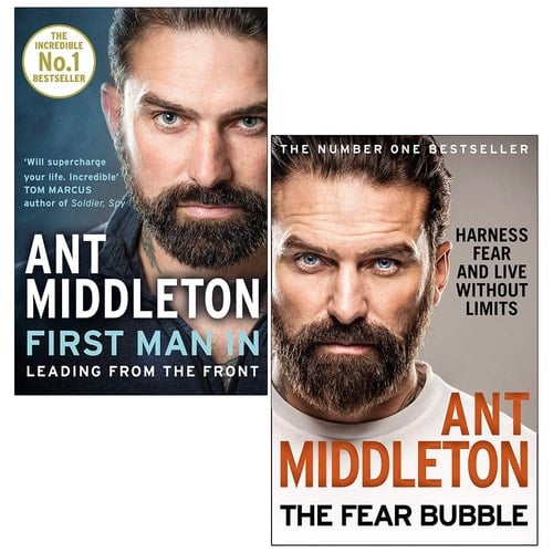 Ant Middleton Collection 2 Books Set (First Man In, The Fear Bubble [Hardcover])