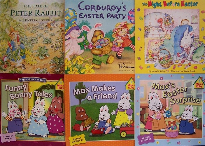 The Tale of Peter Rabbit / Corduroy's Easter Party / The Night Before Easter / Max's Easter Surprise / Funny Bunny Tales / Max Makes a Friend - 6 Book Set