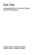 East Asia International Review Of Economic, Political, And Social Development, Volume 4
