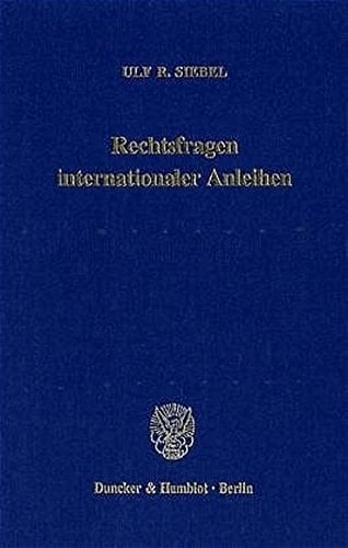 Rechtsfragen internationaler Anleihen
