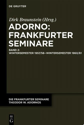 Wintersemester 1957/58 – Wintersemester 1960/61