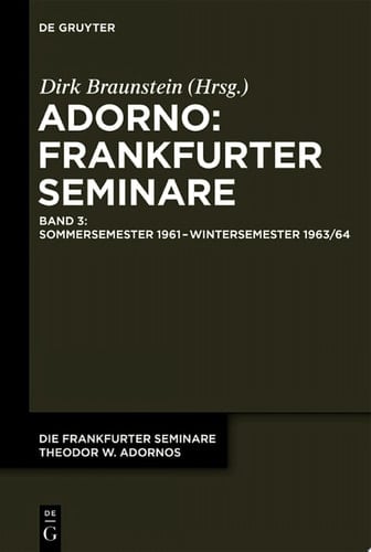 Sommersemester 1961 – Wintersemester 1963/64