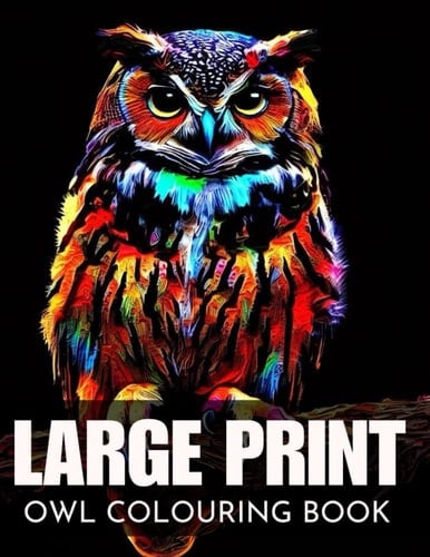 Large Print Owl Coloring Book For Adults: Stress Relieving Fun Owl Designs, New Designs