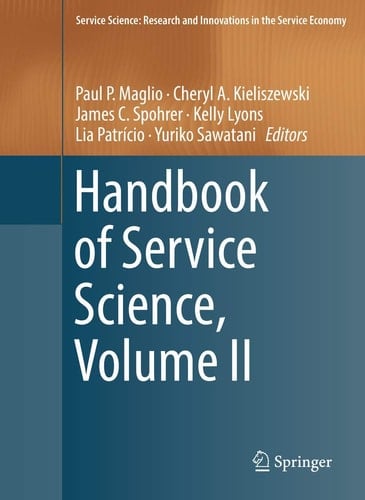 Handbook of Service Science, Volume II