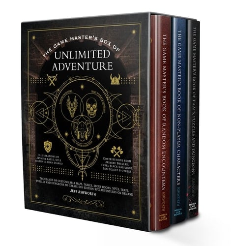 The Game Master's Box of Unlimited Adventure Thousands of Unforgettable Maps, Tables, Story Hooks, NPCs, Traps, Puzzles and Dungeon Chambers to Create 5th Edition RPG Adventures on Demand