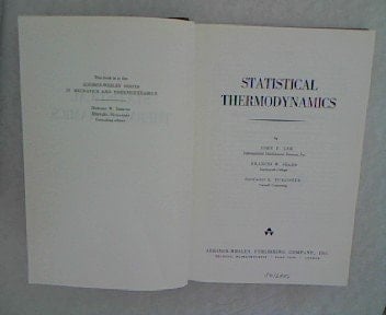 Statistical Thermodynamics