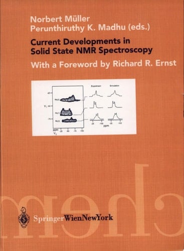 Current Developments in Solid State NMR Spectroscopy