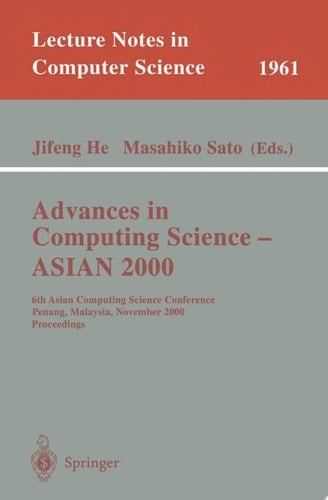Advances in Computing Science - ASIAN 2000