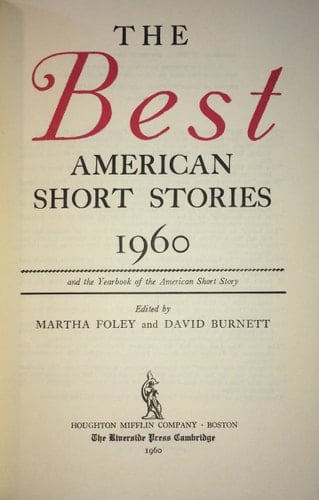Best American Short Stories: 1960
