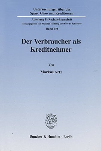 Der Verbraucher als Kreditnehmer