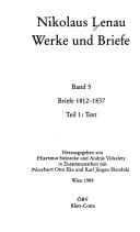 Werke und Briefe historich-kritishe Gesamtausgabe. Briefe 1812-1837. Band 5